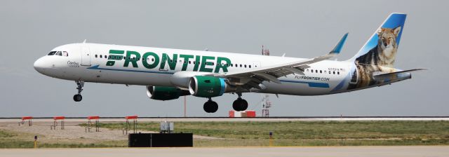 Airbus A321 (N715FR) - Arriving  on 16L.