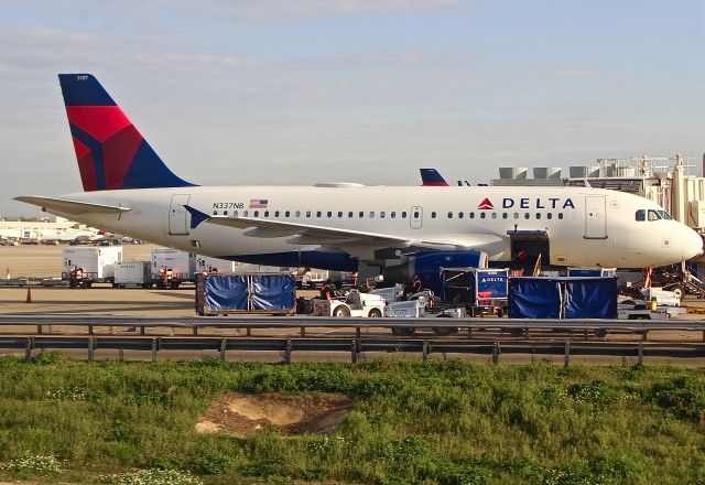 Airbus A319 (N337NB) - In gate from Roanoke, VA, and headed to Havana, Cuba.