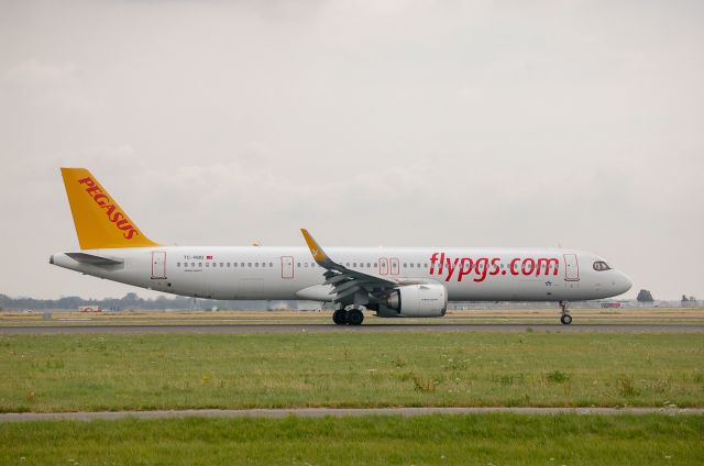 Airbus A321 (TC-RBG) - Pegaus A321-251NX cn10007 arrival rwy18r 18-7-23