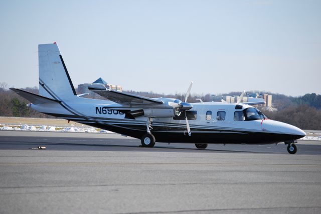 Aero Commander 500 (N690GF) - Parked at Concord Regional Airport - 3/4/09