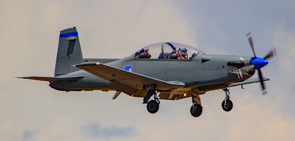 N810BA — - N810BA 1991 Pilatus PC-9/A s/n 562 - North Las Vegas Airport  KVGTbr /Photo: TDelCorobr /May 17, 2023