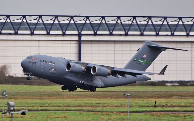 Boeing Globemaster III (08-8201) - "rch275" usaf c-17a 08-8201 dep shannon 13/2/19.