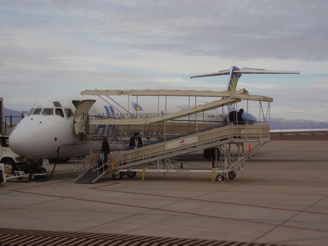 McDonnell Douglas MD-83 (N877GA) - Parked at Mesa Phoenix Gateway airport.