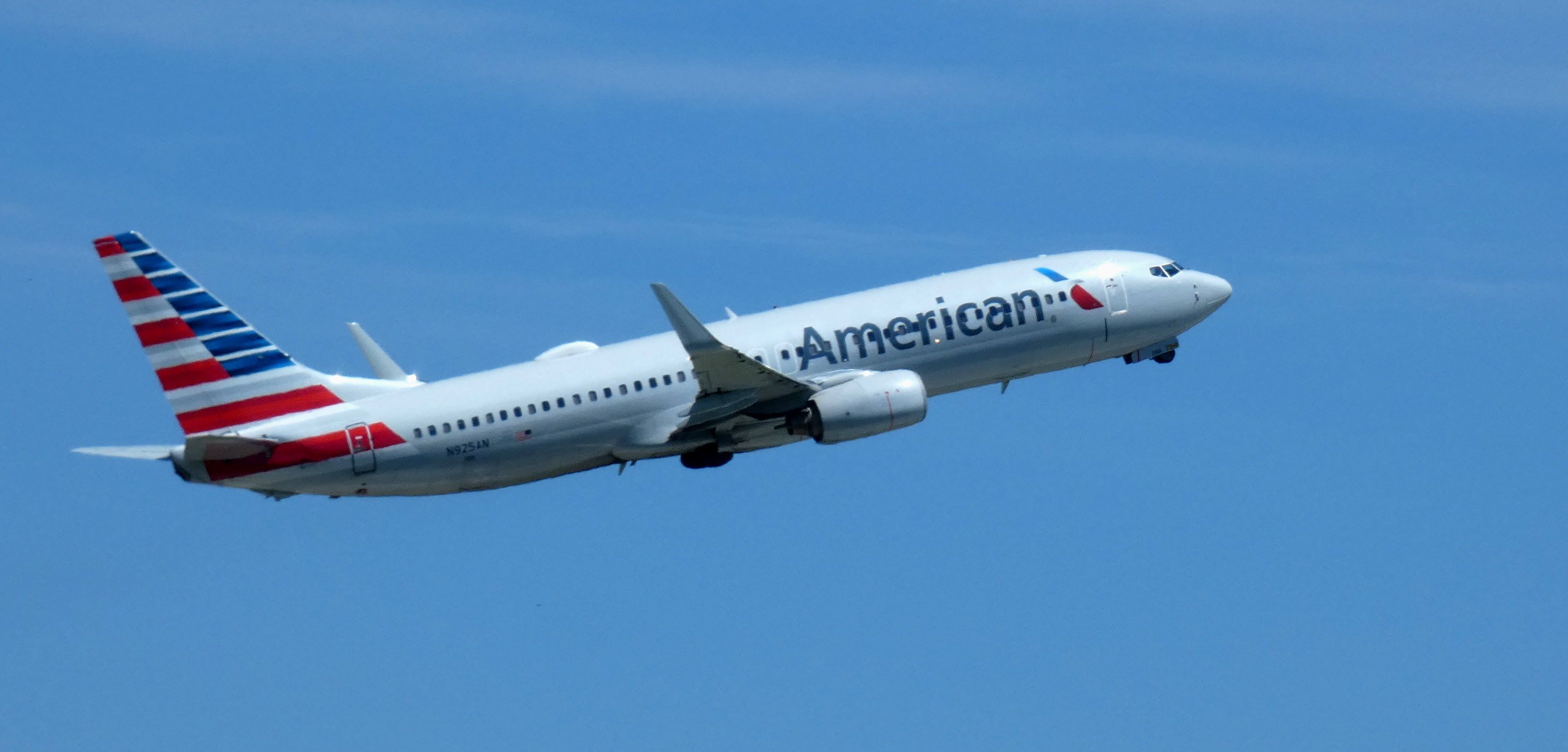 Boeing 737-800 (N925AN) - Shortly after departure is this 1999 American Airlines Boeing 737-823 in the Summer of 2022.
