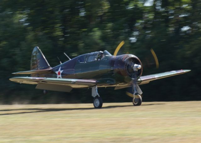 N22518 — - Replica North American P-64 on takeoff. An amazing Warbirds over the Beach 2021 airshow at Jerry Yagen’s Military Aviation Museum at Pungo, VA near Virginia Beach, 2-3 October 2021. If you’ve never attended one of his airshows, you ought to check it out. Multiple formations of US Army Air Corps, US Navy, RAF, and German aircraft. With Covid, this show was a combined WWI, WWII, etc. airshow. 