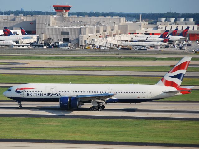 Boeing 777-200 (G-VIIJ) - Arriving 6/16/12