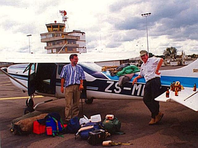 Cessna Skylane (ZS-MWT) - At Kilimanjaro airport after a long flight from Johannesburg.