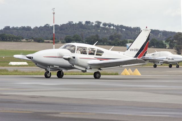 Piper Aztec (VH-CBP) - MyJet Aviation (VH-CBP) Piper PA-23-250 Aztec C taxiing at Wagga Wagga Airport