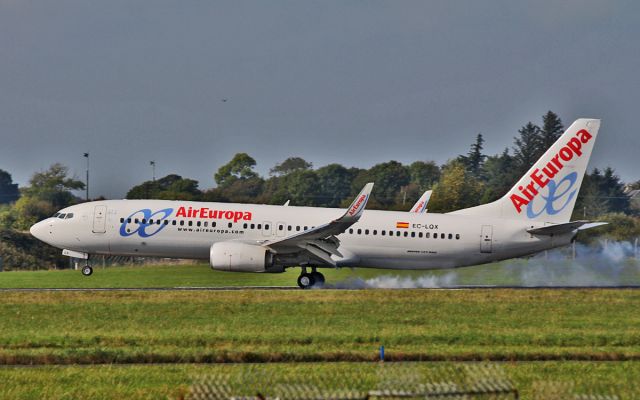 EC-LQX — - air europa b737-8 ec-lqx landing at shannon 22/9/14.