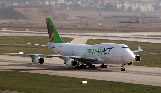 Boeing 747-200 (TC-ACF) - Came to SAW for F1 equipments