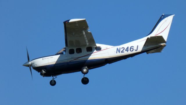Cessna P210 Pressurized Centurion (N246J) - On final is this 1979 Cessna P210N Pressurized Centurion from the Autumn of 2020.