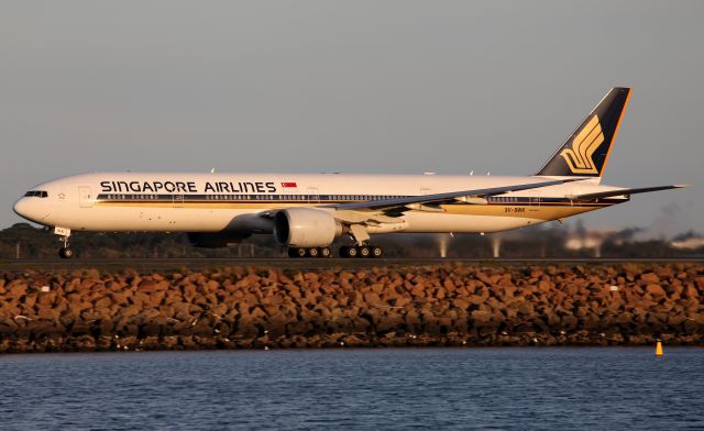 BOEING 777-300ER (9V-SWK) - Take Off Roll From Rwy 34L