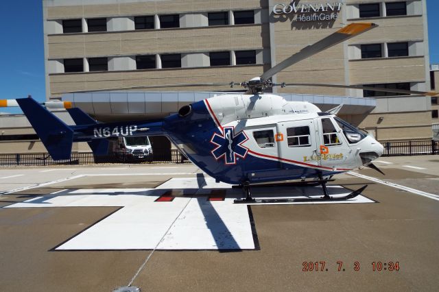 NUSANTARA NBK-117 (N64UP) - Taken on July 2, 2017.br /This is Covenant Health Care Life Net of Michigan at its base in Saginaw.