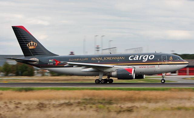 Airbus A310 (JY-AGQ) - Nice A310 Freighter from Royal Jordanien Cargo. Airport Frankfurt Main Runway West