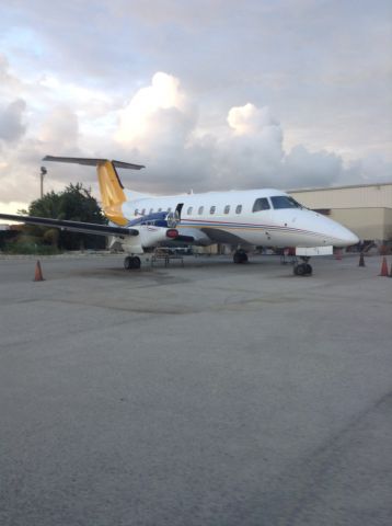 Embraer EMB-120 Brasilia — - beauty waiting to return into the skies.