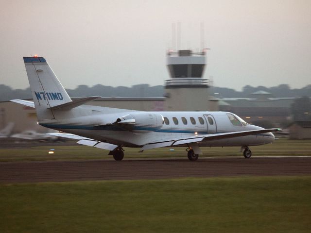 Cessna Citation II (N711MD) - Early morning take off runway 08 after an organ transplant team flight.