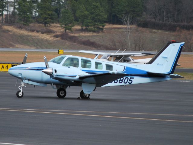 Beechcraft Baron (58) (N66805) - RIGHTMYER MACHINE RENTALS INC at KJQF - 1/5/13