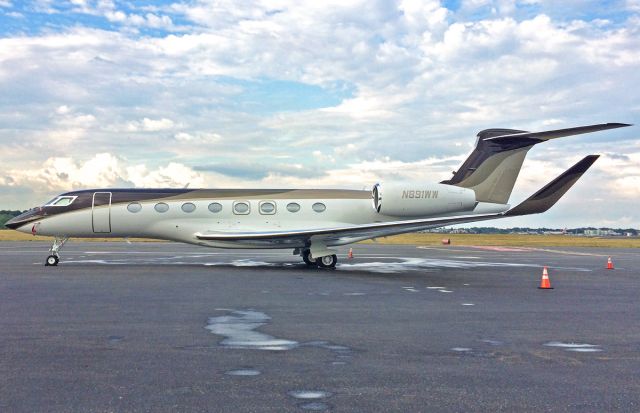 Gulfstream Aerospace Gulfstream G650 (N891WW) - 1st upload ever of N891WW on FlightAware.Com 06/29/2016 KBOS Logan Airport Boston,Ma 02128