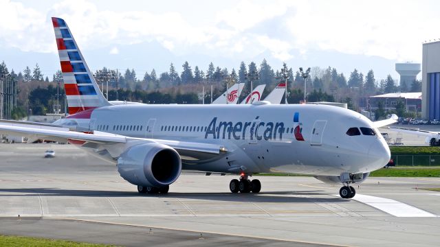 Boeing 787-8 (N803AL) - BOE820 taxis onto Rwy 16R for its B1 flight on 3/18/15. (ln 268 / cn 40621).