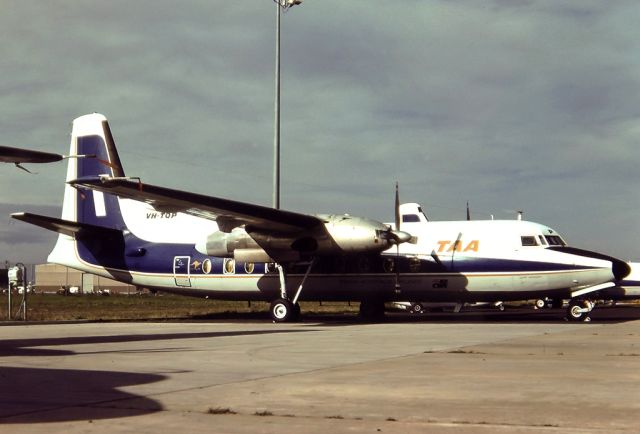 Piper Malibu Meridian (VH-TQP) - TRANS AUSTRALIA AIRLINES - TAA - FOKKER F-27 600QC FRIENDSHIP - REG : VH-TQP (CN 10387) - TULLAMARINE MELBOURNE VIC. AUSTRALIA - YMML (11/6/1983)