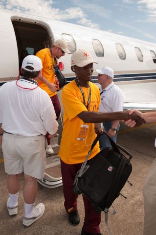 CSOA — - Cessna Special Olympics Airlift 2010 - http://flightaware.com/airlift/ - Airlift and Athletes arriving in Lincoln, Nebrasks on July 17, 2010.  Photos Courtesy Cessna Aircraft Company