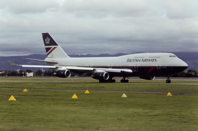 G-BNLH — - BRITISH AIRWAYS - BOEING 747-436 - REG : G-BNLH (CN 24050/779) - WEST BEACH ADELADE SA. AUSTRALIA - YPAD (24/7/1993)35MM SLIDE CONVERSION USING A LIGHTBOX AND A NIKON L810 DIGITAL CAMERA IN THE MACRO MODE