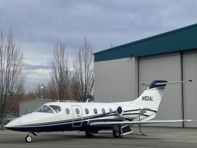 Beechcraft Beechjet (N52AL) - Beautiful Beechjet on the Ramp at AVL. 