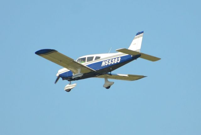 Piper Cherokee Arrow (N55383) - Final approach to runway 36 at Airventure 2018.