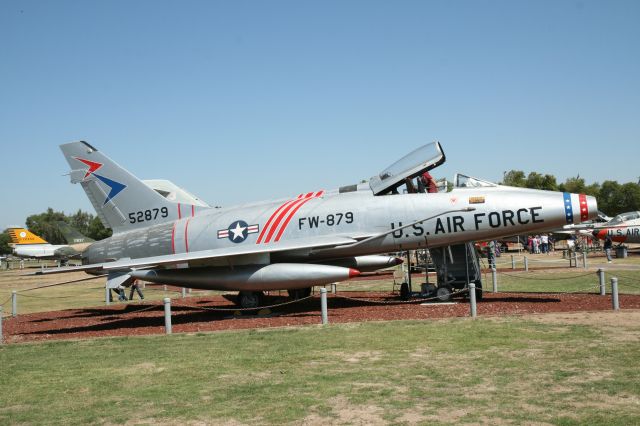 53-1709 — - F-100 Super Sabre 53-1709 painted as 55-2879. This aircraft was NASA 703 Chase Plane and later given to San Jose State University Aero Dept from 1972 to 2004. I worked on this aircraft in 1995. Now at Castle AFB Museum.