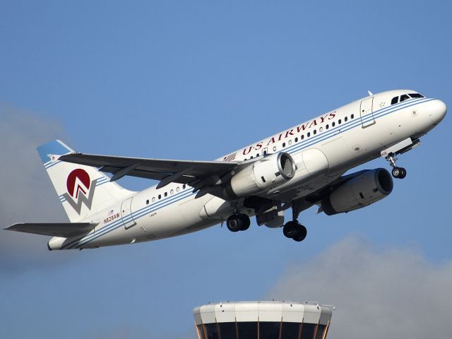 N828AW — - US Airways A319-132 in America West heritage livery.