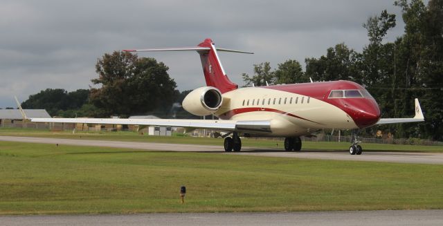 Bombardier Global Express — - A Bombardier BD-700-1A10 taxiing at Northwest Alabama Regional Airport in Muscle Shoals, AL - August 2, 2018. Tail number scrubbed at the request of the crew.