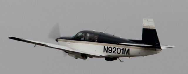 Mooney M-20 (N9201M) - Departing rwy 27... Nov 2012