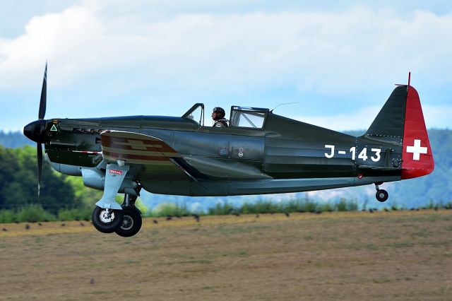 HB-RCF — - Morane Saulnier MS-406 / D3801br / - Made in Switzerland 1941, during CAF Swiss Wing Warbird Fly-Inn 2017 (08-05-2017)