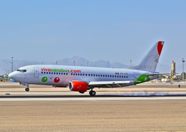 BOEING 737-300 (XA-VIN) - XA-VIN Viva Aerobus Boeing 737-33A (cn 27458/2959)  Former LN-KKZ of Norwegian Air Shuttle.  - Las Vegas - McCarran International (LAS / KLAS) USA - Nevada, May 25, 2012 Photo: Tomás Del Coro