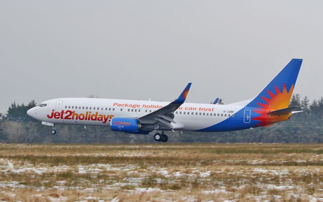 Boeing 737-800 (G-JZBF) - jet2holidays b737-8 g-jzbf on a med-diversion to shannon while routing manchester to tenerife 3/3/18.