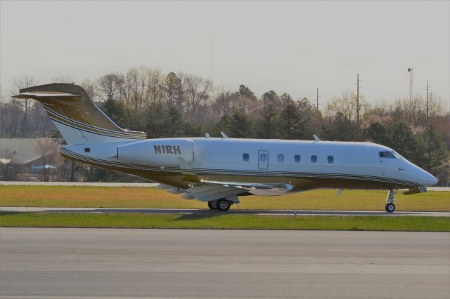 Bombardier Challenger 300 (N1RH) - HENDRICK MOTORSPORTS LLC at KJQF - 3/26/18