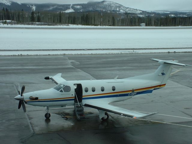 Pilatus PC-12 (C-FMPF) - Parked at Smithers BC