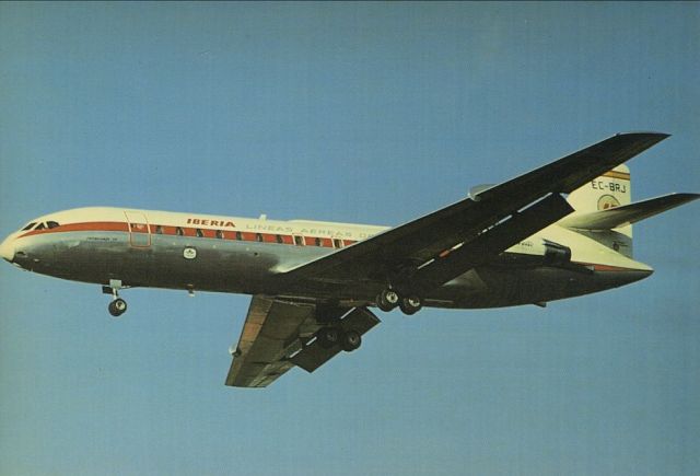 SUD-EST SE-210 Caravelle (EC-BRJ) - scanned from postcardbr /Iberia