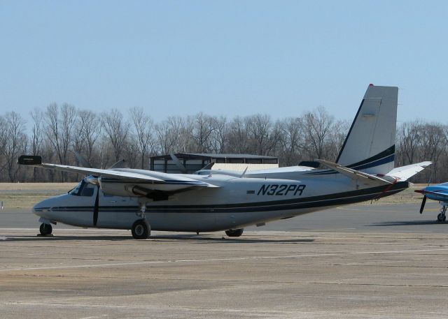 Rockwell Turbo Commander 690 (N32PR) - Parked at the Downtown Shreveport airport.