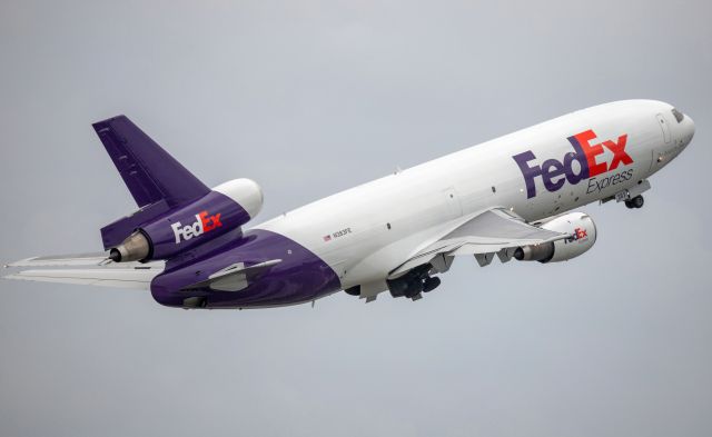 McDonnell Douglas DC-10 (N383FE) - FedEx DC-10 takeoff from RWY 10L