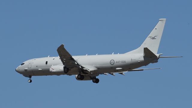 Boeing P-8 Poseidon (A47006) - Boeing P-8A RAAF serial A47-006. RAAF base Pearce 100219