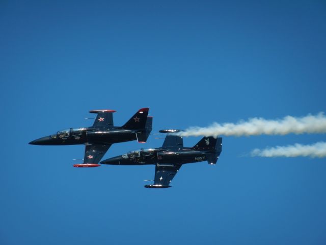 Aero L-39 Albatros (N39WF) - Warrior Aviation Performing At N.A.S Oceana 2018, The L-39 In The Front Is N39WF, The L-39 In The Back Is N55107