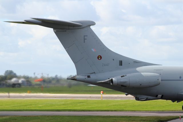 — — - Close up view of Horizontal stabiliser on a RAF VC-10 Tanker.