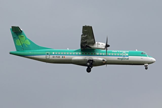 Aerospatiale ATR-72-600 (EI-FAV) - EIN3322 arriving from Dublin