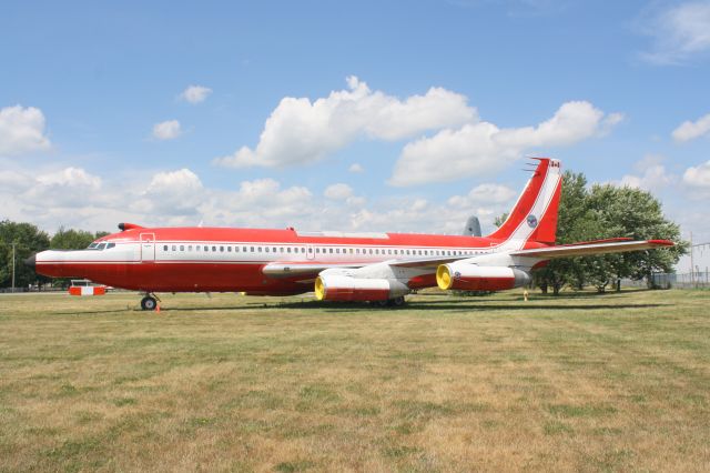 — — - this Boeing 720 was a test bed aircraft for Pratt & Whitney in Canada from 1961 - 2010 being replaced by 747SPS,it now sits at the Air Force Museum in Trenton,Ontario,Canada