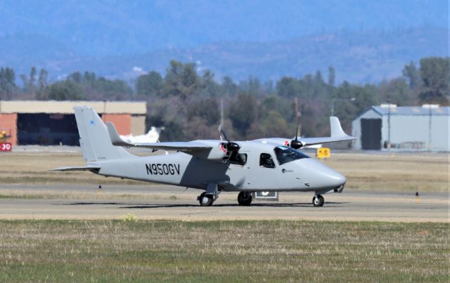 TECNAM P-2006T (N950GV) - KRDD - March 4, 2020,  when I first saw this plane I thought Redding based IASCO had a new trainer that was not painted....