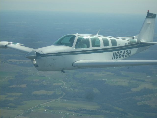 Beechcraft Bonanza (36) (N6643H) - Flying over Ohio. Return from Breakfast from Portsmouth