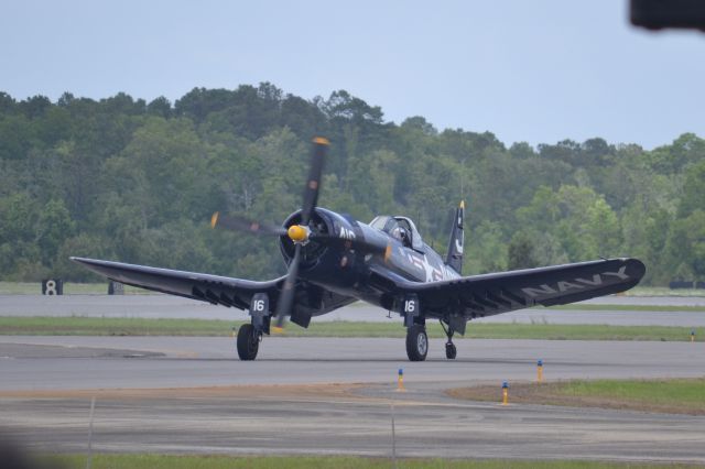 — — - F4U at Marine Corps Air Station (MCAS) Beaufort Air Show, 29 April 2017