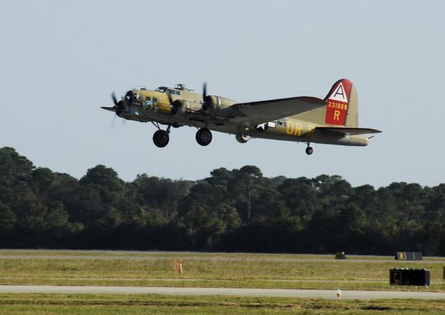 Boeing B-17 Flying Fortress — - B17 liftoff over Amelia Island, FL 2011