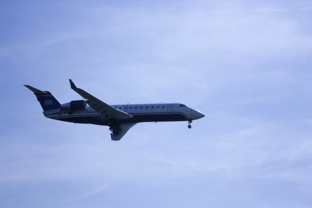 Canadair Regional Jet CRJ-200 (N416AW) - On final for Rwy 19 at KDCA